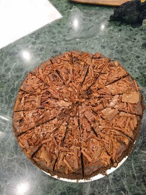 Chocolate cake (vegan) at Gypsy - Marina Mall in Dubai