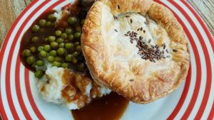funky chunky pie with mashed potatoes at Funky Pies in Bondi Beach