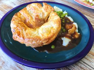 Butterish ‘chicken’ pie  at Funky Pies in Bondi Beach
