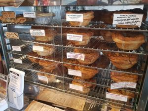 Lotsa pies fresh and hot! at Funky Pies in Bondi Beach