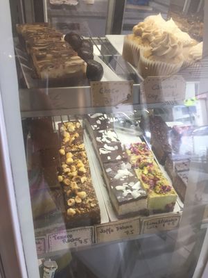 desserts selection at Funky Pies in Bondi Beach