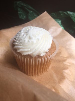 vanilla cupcake with lemon curd at Funky Pies in Bondi Beach