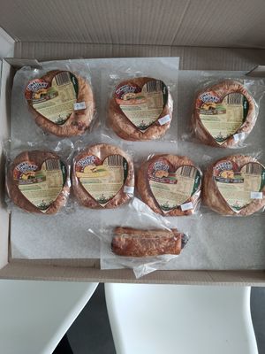 Bought a box of pies to takeaway during COVID! at Funky Pies in Bondi Beach