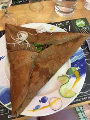 Galette maraîchère  at La Cigale Voyageuse in Granville