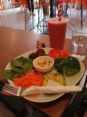 Salad at Baobab Cafe in Loughborough