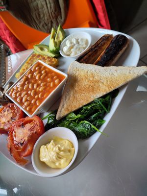 Vegan Breakfast at Baobab Cafe in Loughborough