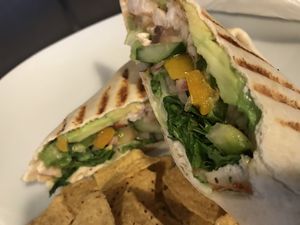 Wraps and sandwiches with choice of your fillings  at Baobab Cafe in Loughborough