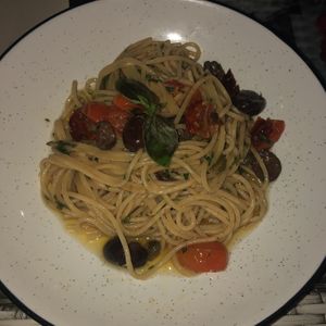 Mediterranean pasta at Bella Italia in Kuta