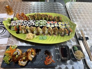 So maybe I went a bit overboard with my order...  at Power Sushi in Bad Vilbel