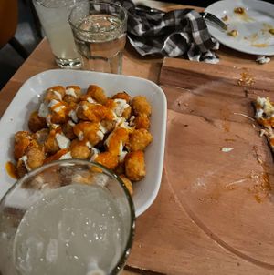 Buffalo tater tots  at Real Food Daily in West Hollywood