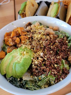 Real food salad at Real Food Daily in West Hollywood