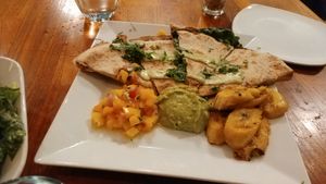 Quesadillas (I don't think they do them anymore) at Real Food Daily in West Hollywood