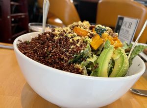 Extraordinary salad  at Real Food Daily in West Hollywood