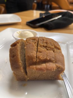 Gluten-free cornbread  at Real Food Daily in West Hollywood