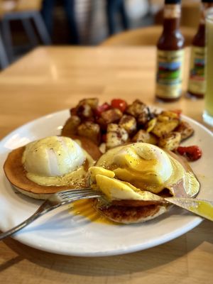 Eggs Benedict  at Real Food Daily in West Hollywood