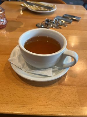 Delicious Jasmine Organic Tea ☕️   at Real Food Daily in West Hollywood
