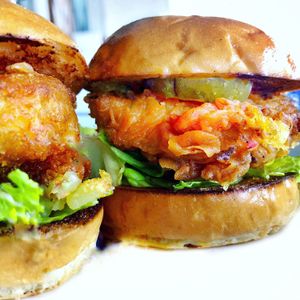 Vegan PO’BOY Sliders  at Real Food Daily in West Hollywood