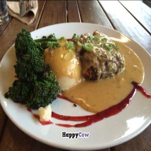beans& mash potato .. USA it's taste great (-; at Real Food Daily in West Hollywood