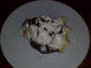 chocolate cream pie at Real Food Daily in West Hollywood