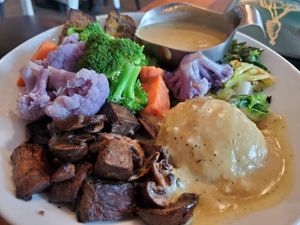 Comfort bowl at Real Food Daily in West Hollywood