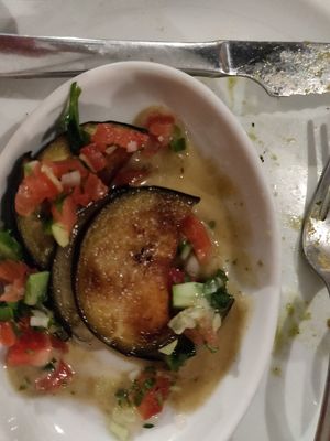 Vegan souvlaki at To Patrikon in Larnaca