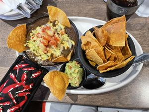 Bean dip with vegan protein option  at Mesa in Hamilton