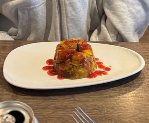 Plantain dessert (not on menu - made for my birthday!)  at Mesa in Hamilton