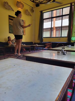 Inside at OR2K in Kathmandu