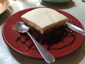 Their signature dessert at OR2K in Kathmandu