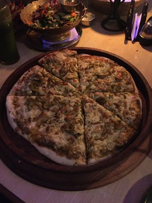 Pizza at OR2K in Kathmandu