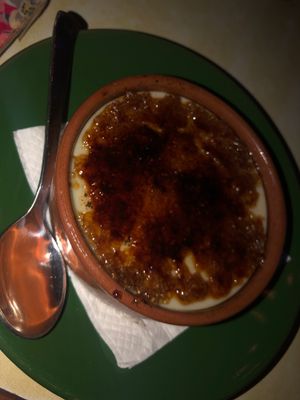Vegan creme brûlée  at OR2K in Kathmandu