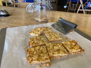 Vegan florentins at Orange County Cafe in Tondabayashi