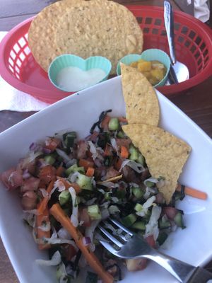Fresh Vegetable Ceviche  at Conejo Rojo in Ensenada