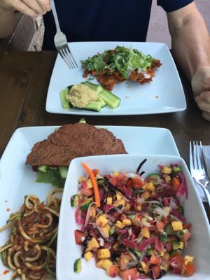 All the amazing food!! And no bites leftover!!! So delicious!!!  at Conejo Rojo in Ensenada