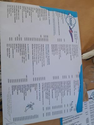 Menu at Picnic in Kefalonia