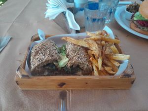Vegan sandwich at Picnic in Kefalonia