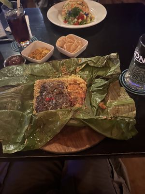 Tradicional vegan Sri Lanka plate  at Chill Cafe in Ella