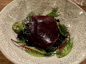 From December 2022 menu  at Nimb Gemyse in Copenhagen