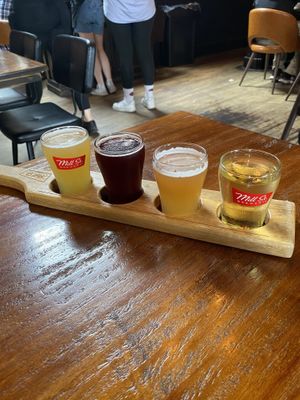 beer flight  at Mill St. Brew Pub & The Beer Hall in Toronto