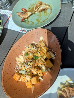 Bang Bang Tofu and Dumplings at Mill St. Brew Pub & The Beer Hall in Toronto