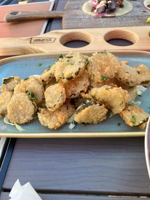 Deep fried pickled at Mill St. Brew Pub & The Beer Hall in Toronto