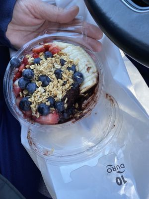 Acai bowl  at Jojo's Juice Bar in Valley Stream