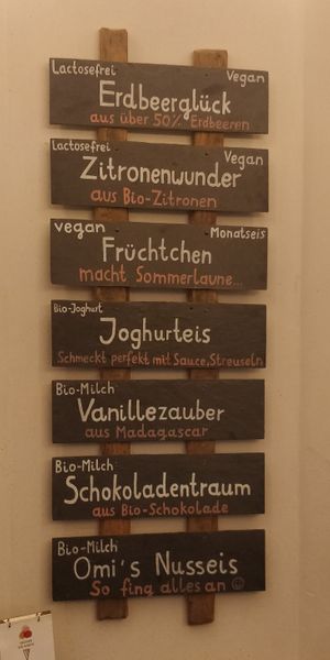 Menu (August 2023) at Oecher Eis-Treff in Aachen