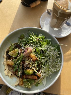 sauteed seasonal salad at Buster Green in Dunedin