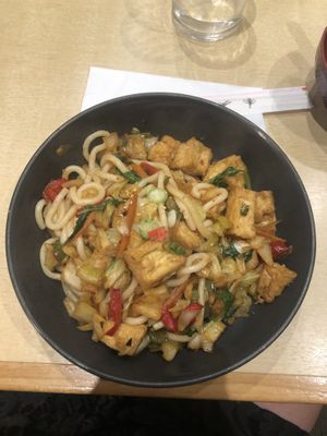 Tofu yakiudon at The Jitsu in Dunedin
