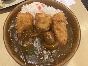 Curry with tofu   at The Jitsu in Dunedin