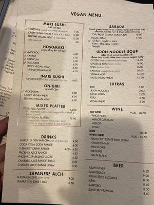 Vegan menu page 1 #Veganuary at The Jitsu in Dunedin