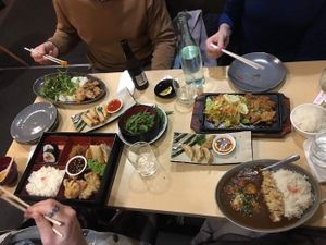Every plate is vegan except top left. So delicious  at The Jitsu in Dunedin