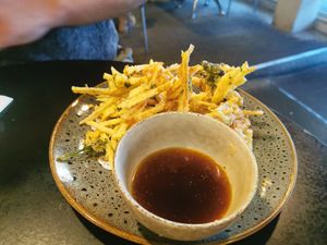 Tempura vegetables at The Jitsu in Dunedin