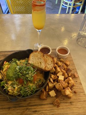 Veggie and pesto frittata at Breakfast Republic in Irvine